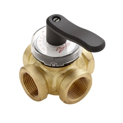 Клапан 4-ходовый поворотный HRB4 Ду 40 kvs, 25 м³/час 065Z0416 Danfoss